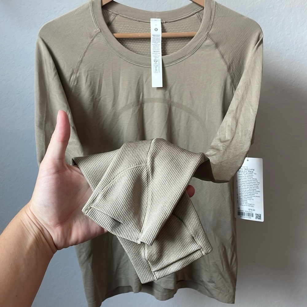 NEW Lululemon Swiftly Tech Long-Sleeve Shirt 2.0 *Waist Length - Picture 7 of 8